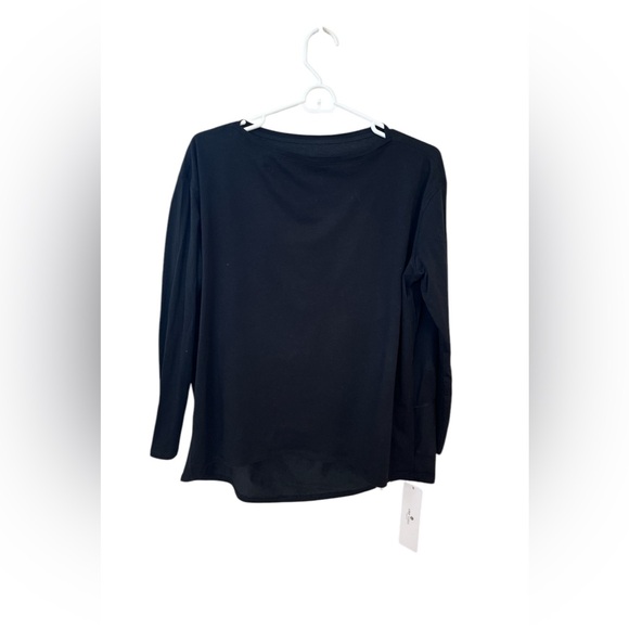 NWT! CRZ Yoga Black Workout Long Sleeve Tshirt Size S (4/6) - Picture 4 of 6